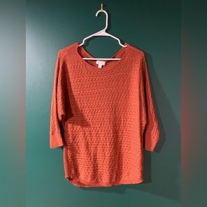 Market & Spruce Cable Knit Dolman Sweater